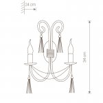 Бра Nowodvorski TWIST WHITE II 4981