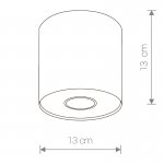 Светильник накладной Nowodvorski POINT GRAPHITEE SILVER / GRAPHITEE WHITE M 6007