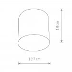 Светильник накладной Nowodvorski POINT PLEXI LED BLACK M 6526