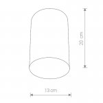 Светильник накладной Nowodvorski POINT PLEXI BLACK L 6530