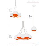 Люстра подвесная Nowodvorski BALL WHITE - ORANGE FLUO 6581