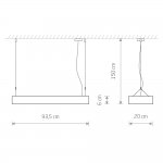 Подвесной светильник Nowodvorski Soft Led 90x20 7532