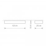 Потолочный cветильник Nowodvorski Soft Ceiling Led 60x20 7538