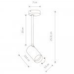 Спот Nowodvorski Mono Long S 7724