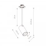 Спот Nowodvorski Mono Surface Long S 7734