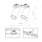 Спот Nowodvorski Mono Surface 7834