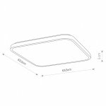 Потолочный cветильник Nowodvorski Agnes Square Led 8133