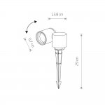 Ландшафтный светильник Nowodvorski Tubings M 8161