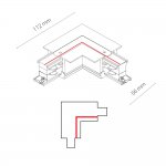 Коннектор L-образный правый Nowodvorski Ctls Power 8230