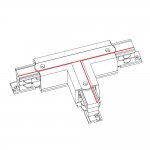 Коннектор T-образный левый 2 Nowodvorski Ctls Power 8236