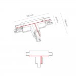 Коннектор T-образный левый 2 Nowodvorski Ctls Power 8236