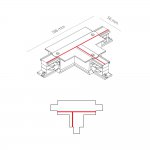 Коннектор T-образный правый 1 Nowodvorski Ctls Power 8246