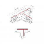 Коннектор T-образный левый 1 Nowodvorski Ctls Power 8247