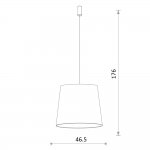 Подвесной светильник из синей замши Cone M 8443 Nowodvorski