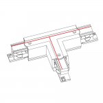 Коннектор T-образный правый 2 Nowodvorski Ctls Power 8703