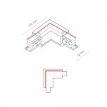 Коннектор L-образный левый Nowodvorski Ctls Power 8706