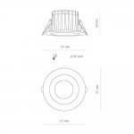 Встраиваемый светильник Nowodvorski Kea Led 8772