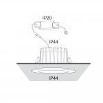 Встраиваемый светильник Nowodvorski Kea Led 8772