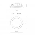 Встраиваемый светильник Nowodvorski Kos Led 8778