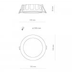 Встраиваемый светильник Nowodvorski Kos Led 8782