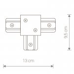 Трековая система Nowodvorski PROFILE RECESSED T-CONNECTOR BLACK 8835