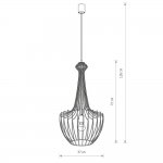Люстра подвесная Nowodvorski LUKSOR BLACK S 8851