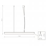 Светильник подвесной Nowodvorski A LED BLACK 8905