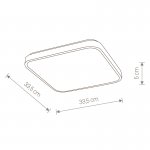 Светильник потолочный Nowodvorski AGNES SQUARE LED BLACK 16W 9167