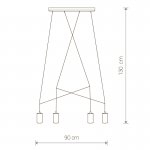 Люстра подвесная Nowodvorski IMBRIA WHITE IV 9191