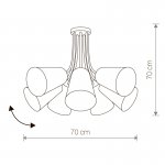 Люстра потолочная Nowodvorski FLEX SHAD WHITE VII 9275