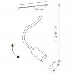 Светильник для трековой системы Nowodvorski PROFILE EYE FLEX WHITE 9331