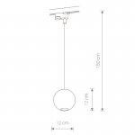 Светильник для трековой системы Nowodvorski PROFILE BUBBLE WHITE 9335
