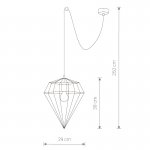 Светильник подвесной Nowodvorski WOOD DIAMOND 9372