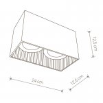 Светильник накладной Nowodvorski GROOVE WHITE 9383