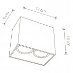 Светильник накладной Nowodvorski GAP WHITE 9385