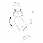 Спот встраиваемый Nowodvorski EYE FIT WHITE I 9396