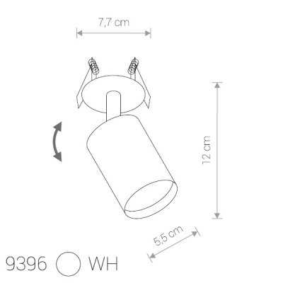 

Спот встраиваемый Nowodvorski EYE FIT WHITE I 9396, 9396