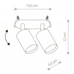 Спот встраиваемый Nowodvorski EYE FIT BLACK II 9398