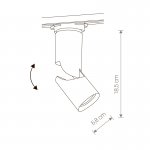 Светильник для трековой системы Nowodvorski PROFILE SHOW LED BLACK 12W 9424