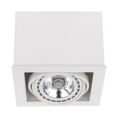 Светильник встраиваемый Nowodvorski BOX WHITE I ES 111 9497 Светильник встраиваемый Nowodvorski BOX WHITE I ES 111 9497