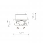 Встраиваемый светильник Nowodvorski Downlight Silver (Cерия Downlight, Цвет Серебро) арт. 9573