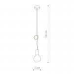 Светильник подвесной Nowodvorski CABLE BLACK/COPPER I 9747