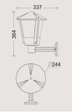 Светильник настенный Oasis Light 1251S