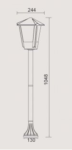 Светильник столб уличный Oasis Light 1253SH