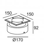 Светильник встраиваемый Oasis Light 12680