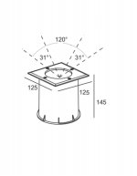 Светильник встраиваемый Oasis Light 12688