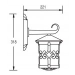 Светильник настенный Oasis Light 15852 Gb