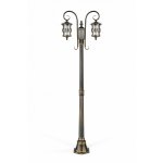 Светильник столб уличный 2 фонаря Oasis Light 15858A/18 Gb