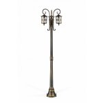 Светильник столб уличный 3 фонаря Oasis Light 15858B/18 Gb