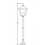 Светильник столб уличный 1 фонарь Oasis Light 15906 Gb
